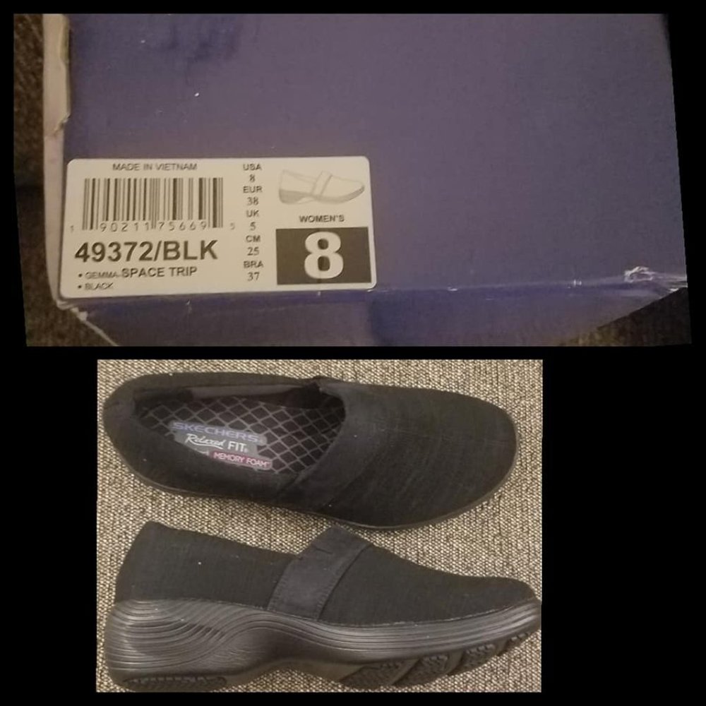 Skechers relaxed fit memory foam shoes size 8